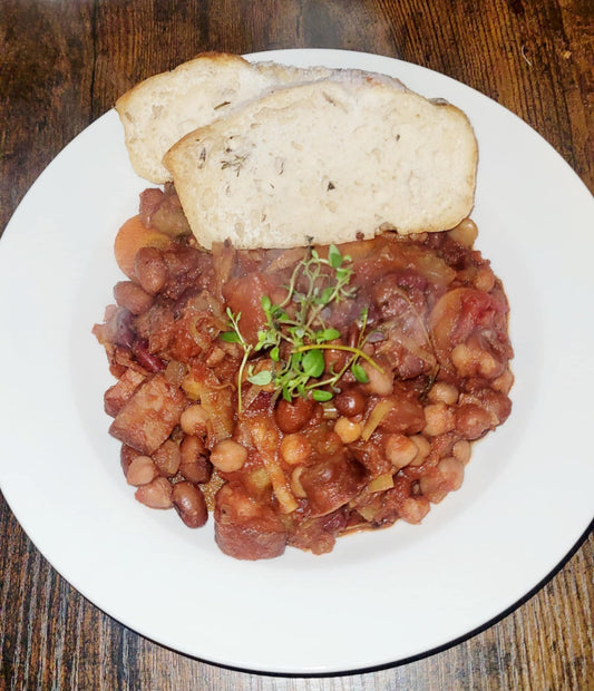 Chorizo and Bacon Cassoulet (GF, DF)