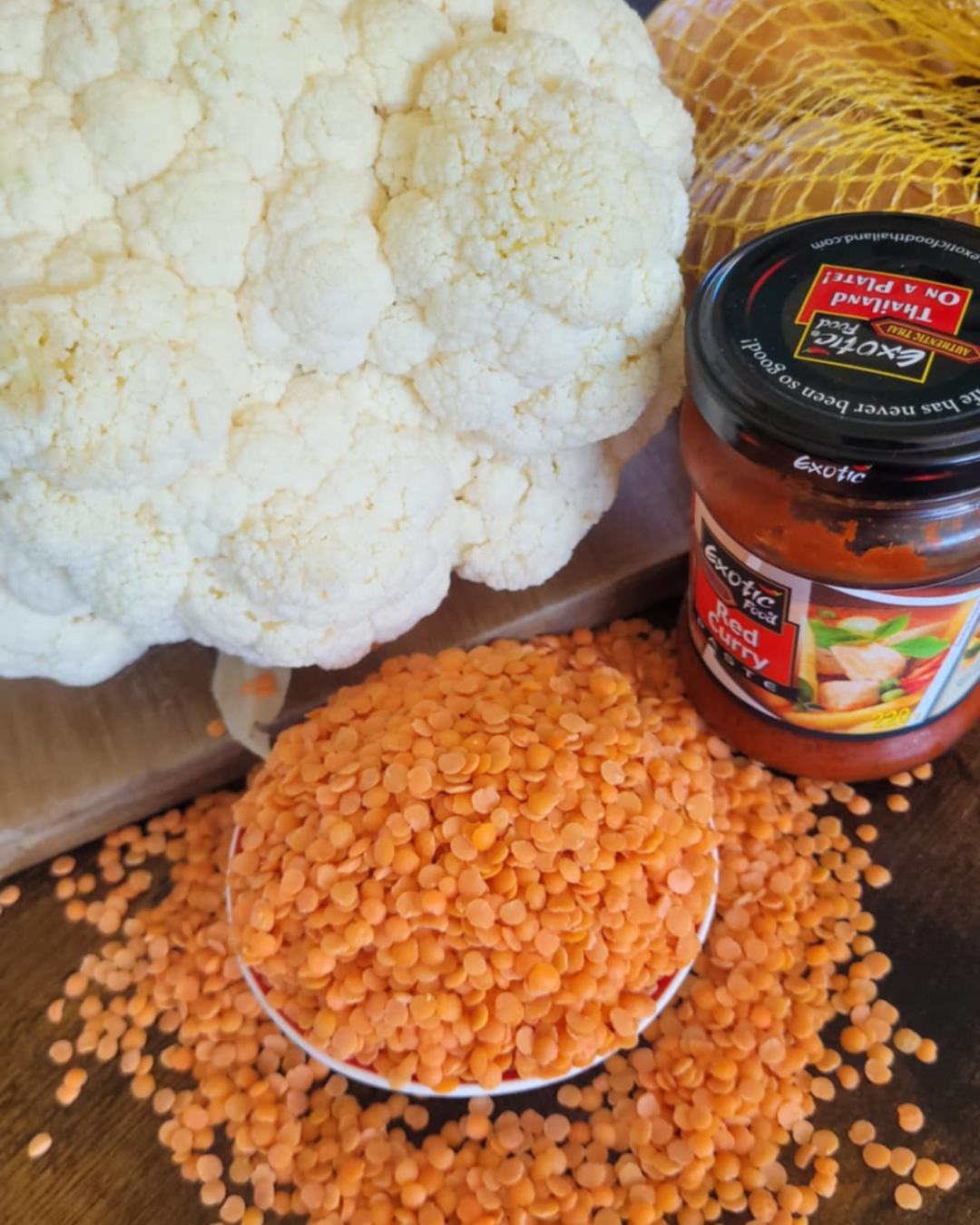 Cauliflower and Lentil Curry (GF, Vegan)