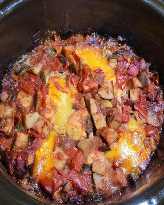 Cheesy Ratatouille (GF, V)