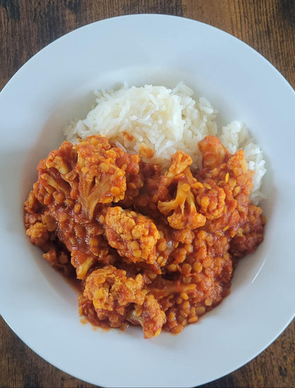 Cauliflower and Lentil Curry (GF, Vegan)